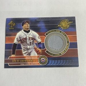 2001 Pacific Private Stock Rey Ordonez Mets Game Gear Relic #114 (057)